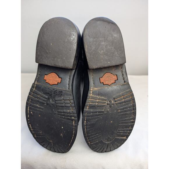 Harley Davidson Ladies Lace Up Back Western Style Boot Black  8.5 EU 39.5 - Picture 8 of 11